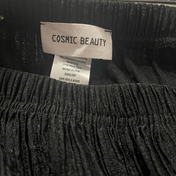 Cosmic Beauty Chic Black Strapless Jumpsuit Large - Picture 10 of 10